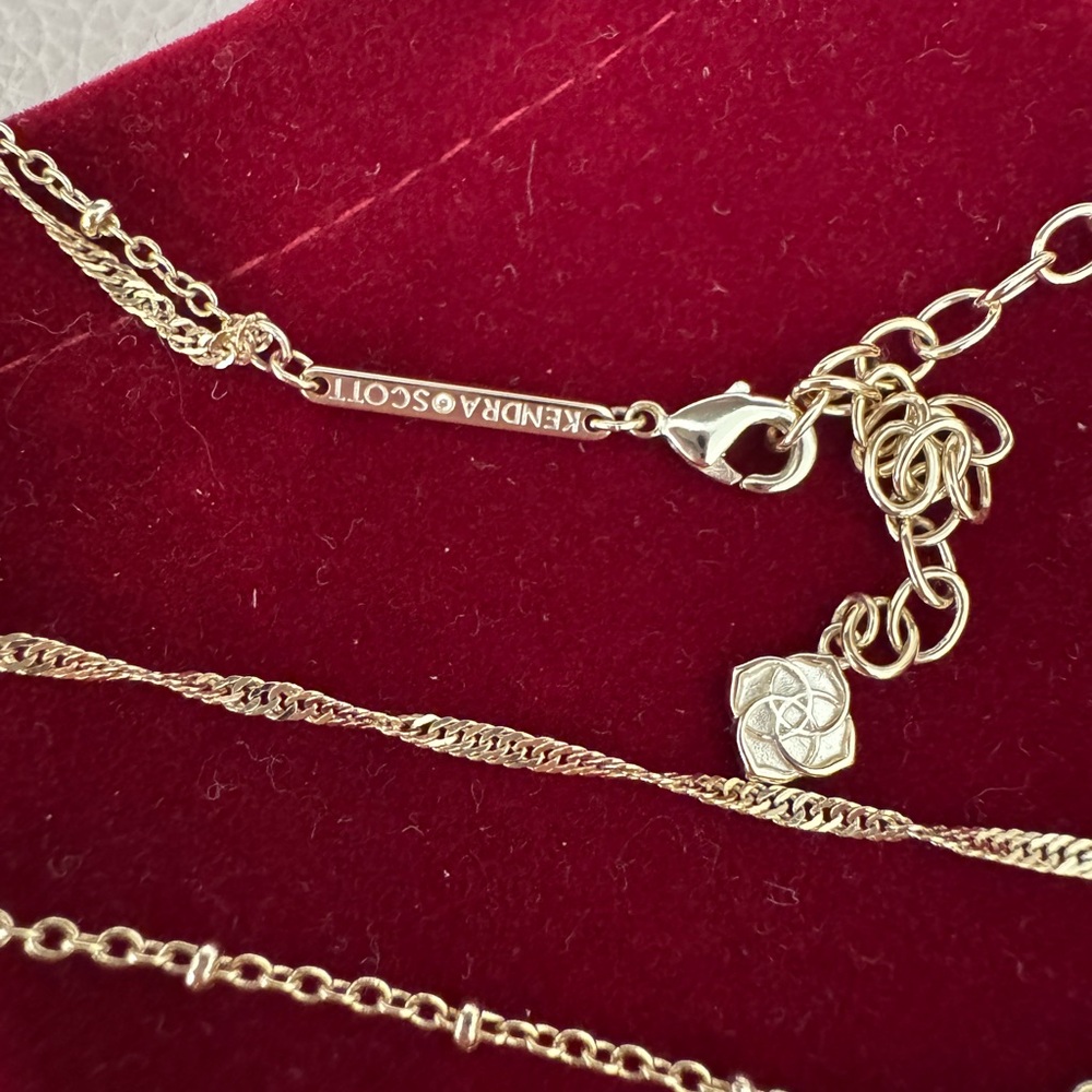 Kendra Scott Gold Layered Necklace - Picture 5 of 5